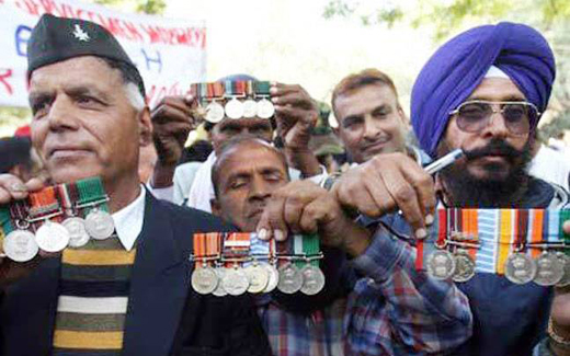 OROP protest.